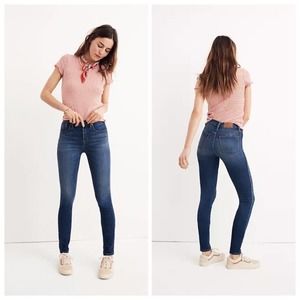 MADEWELL 10” High Rise Skinny Jeans Danny Wash 27 Like New